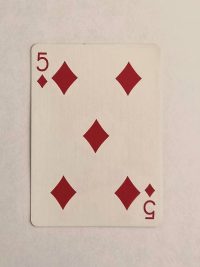 Artículo de Prueba, Carta Cinco de Diamantes